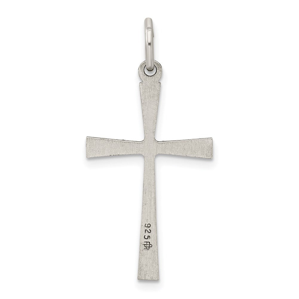 Sterling Silver Antiqued Cross Charm