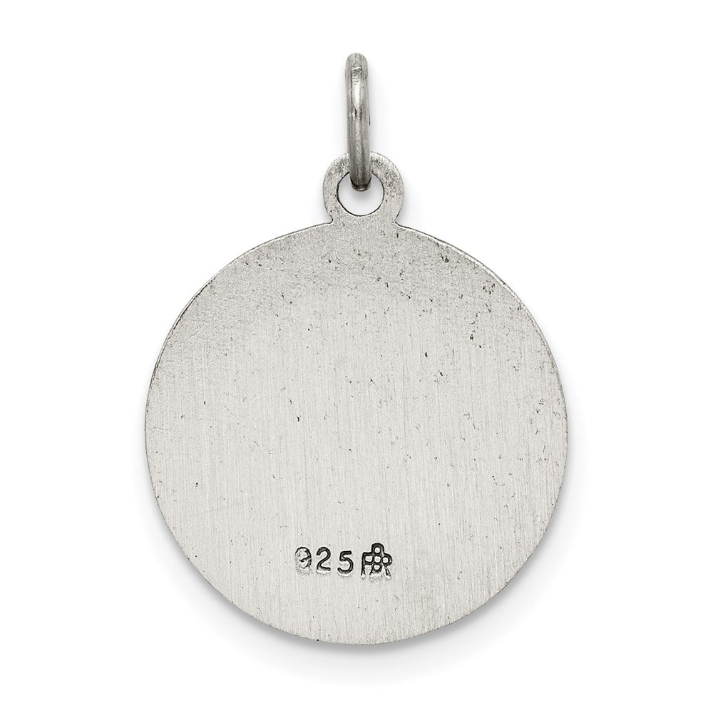 Sterling Silver Antiqued Confirmation Medal