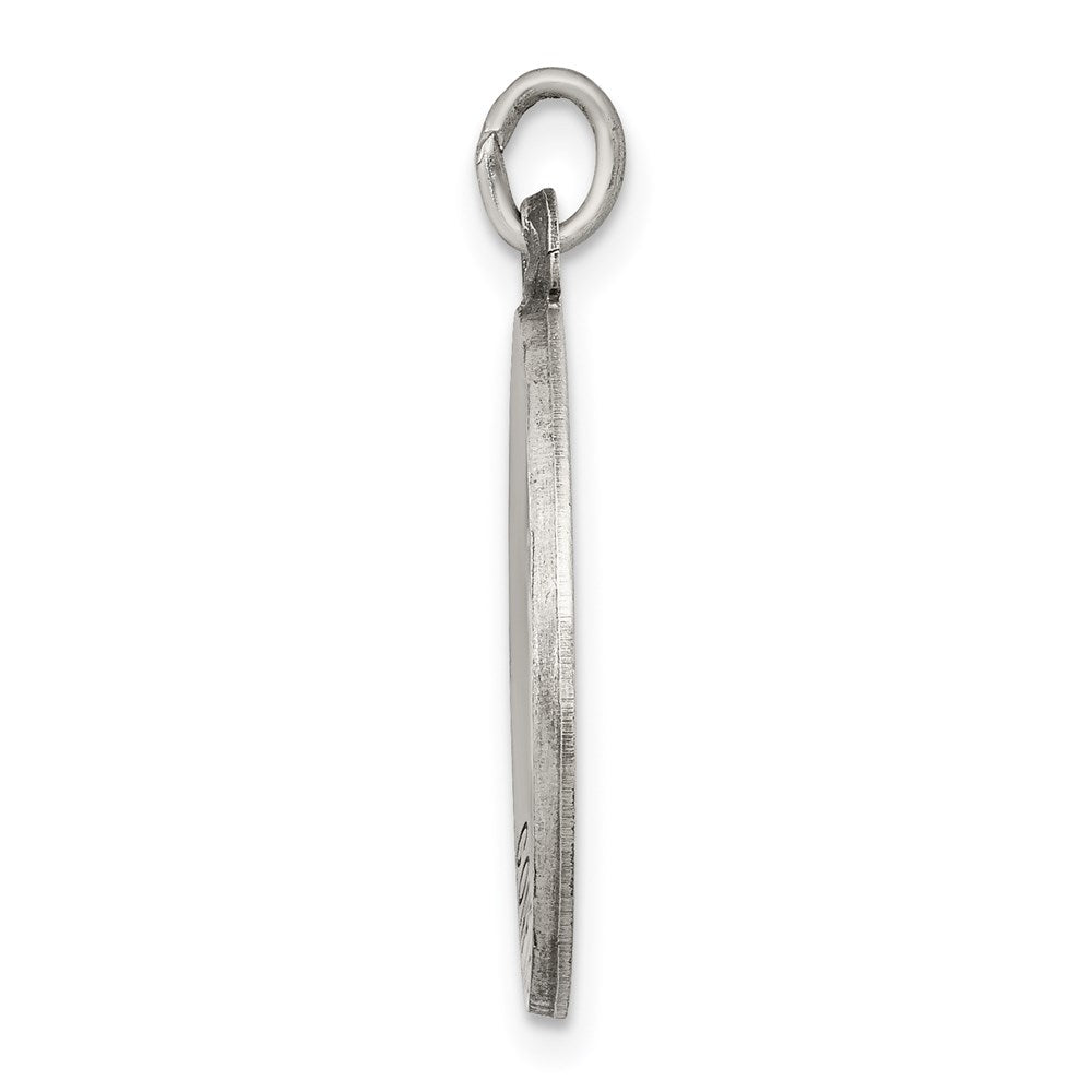 Sterling Silver Antiqued Confirmation Medal