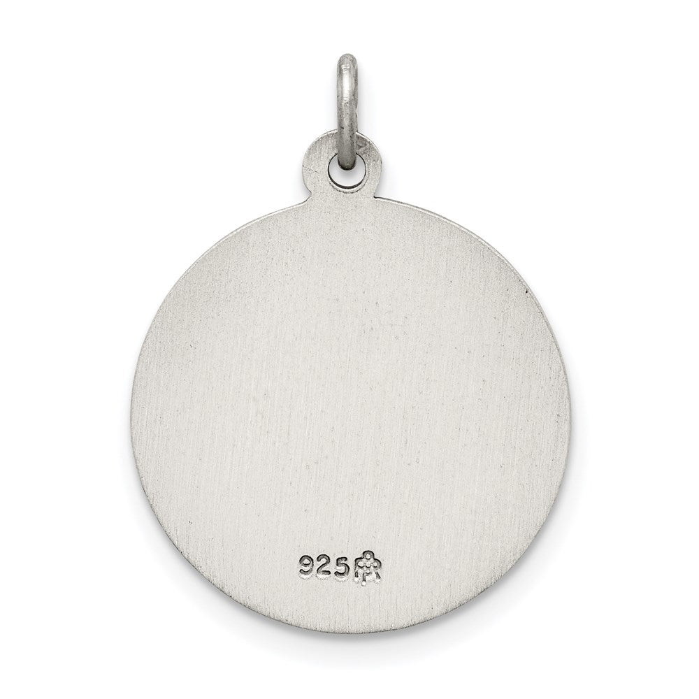 Sterling Silver Antiqued Confirmation Medal