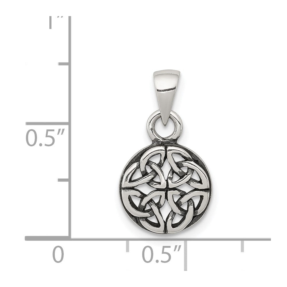 Sterling Silver Antiqued Celtic Pendant
