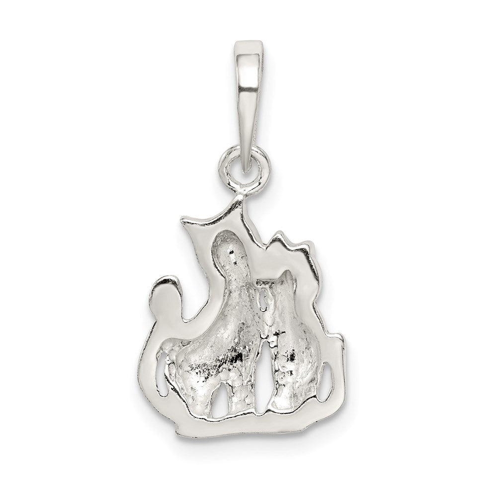 Sterling Silver Cats Pendant