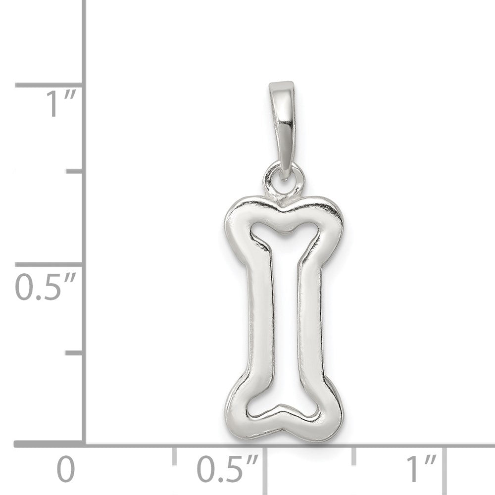 Sterling Silver Bone Pendant