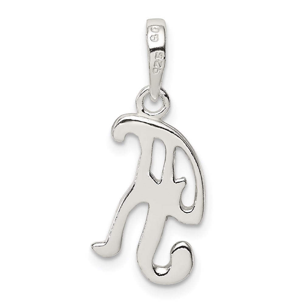 Sterling Silver Letter K Initial Pendant