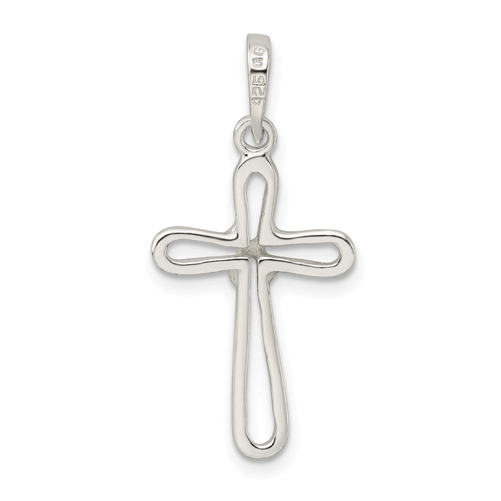 Sterling Silver Polished Cross Pendant