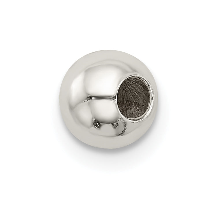 Sterling Silver Polished Two Piece Bead Set Size: 6MM X 5.6MM