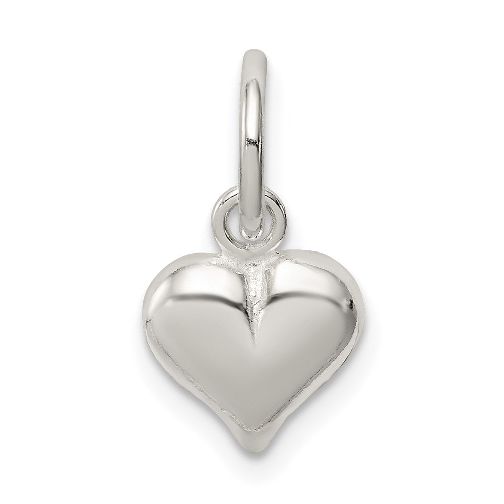 Sterling Silver Puff Heart Charm