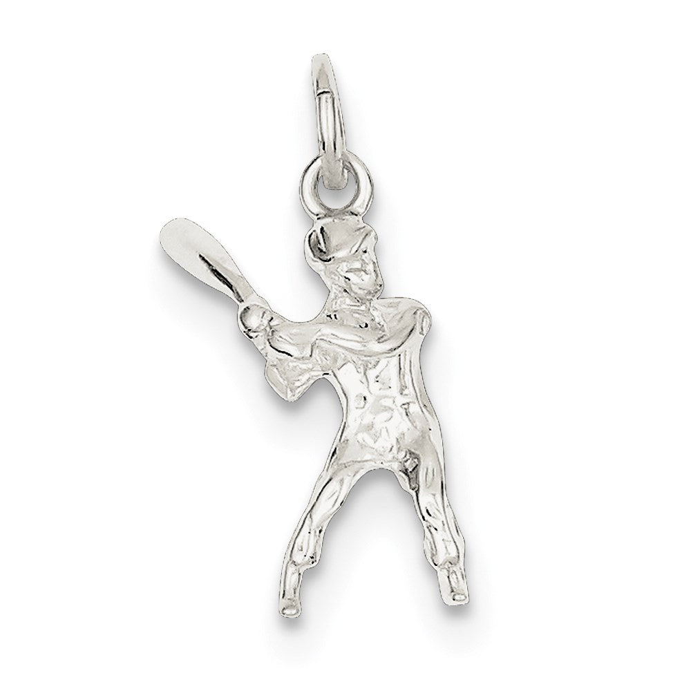 Sterling Silver Baseball Batter Charm