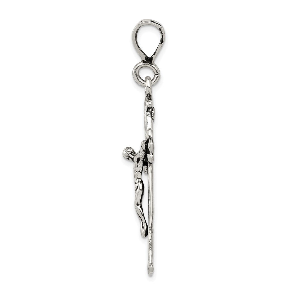 Sterling Silver Antiqued Crucifix Charm