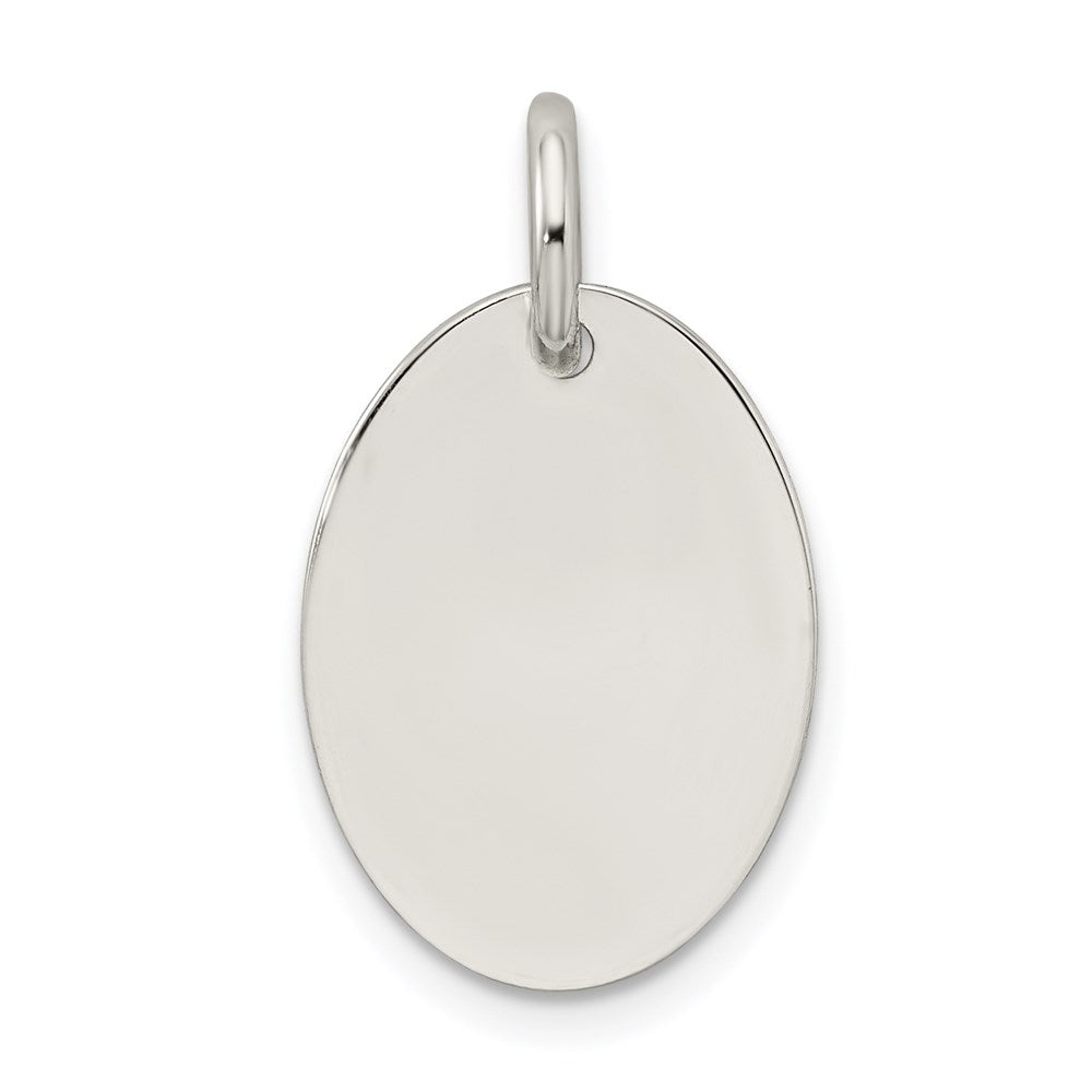 Sterling Silver Polished Enamel Hope Pendant