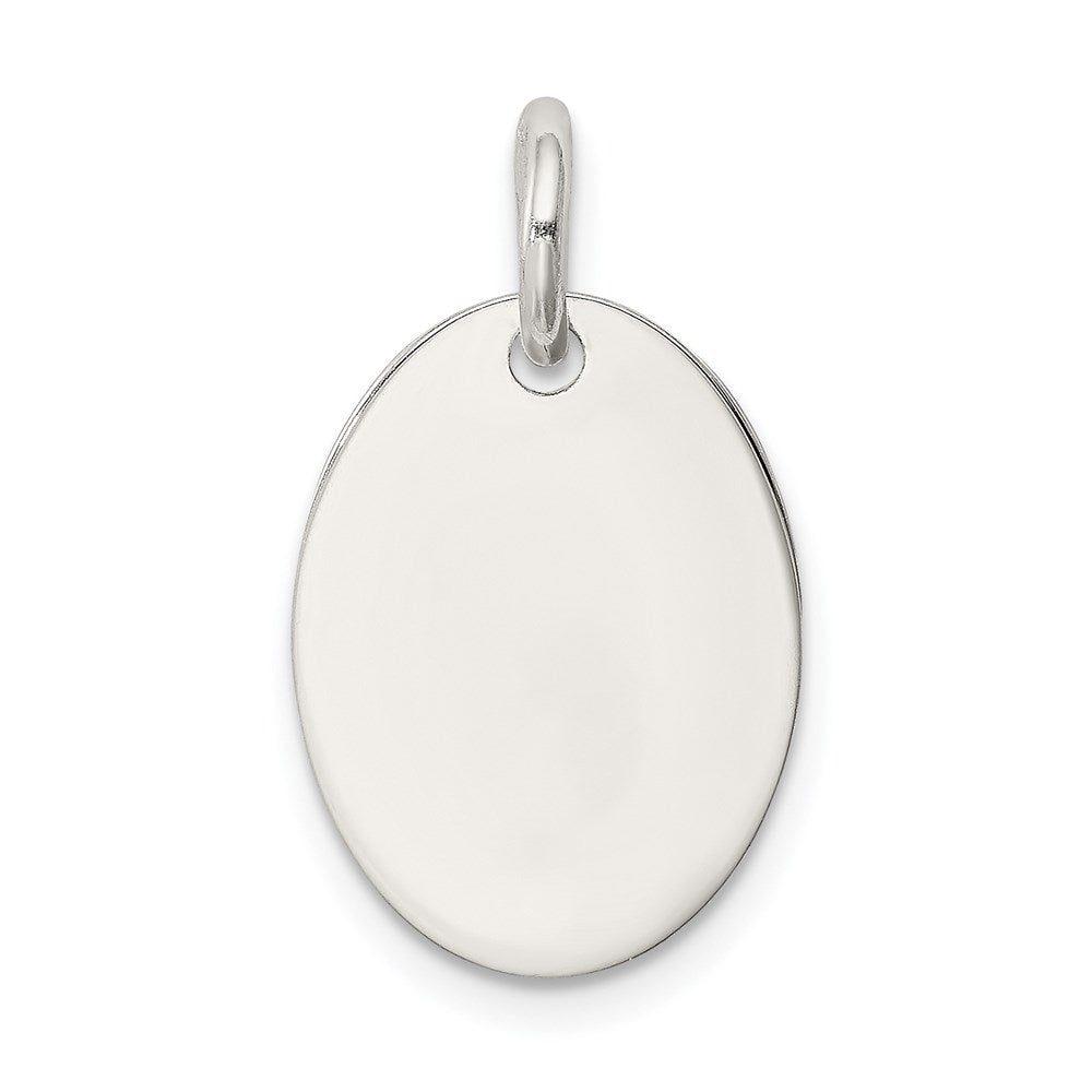 Sterling Silver Polished Enamel Joy Pendant