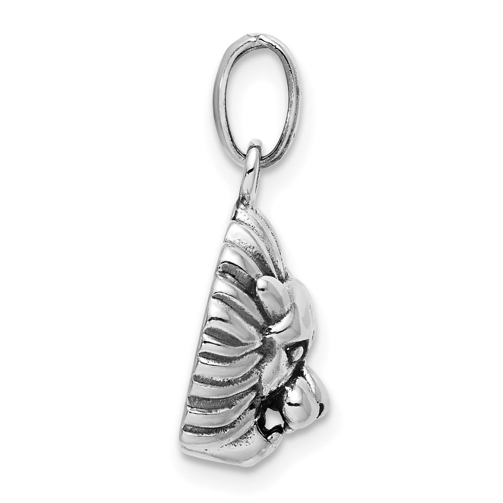Sterling Silver Antiqued Lion Charm