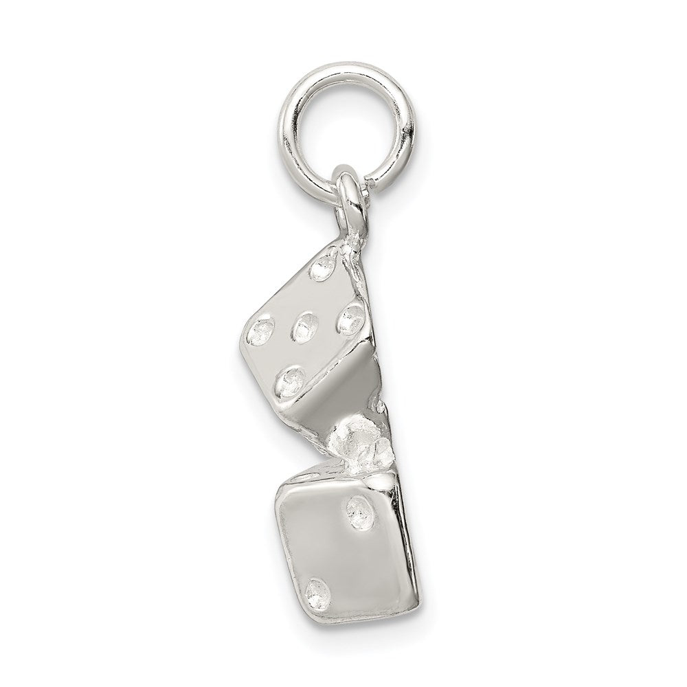 Sterling Silver Large Dice Charm