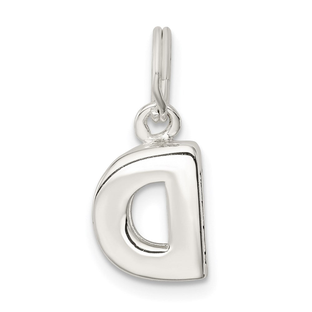 Sterling Silver Letter D Initial Charm