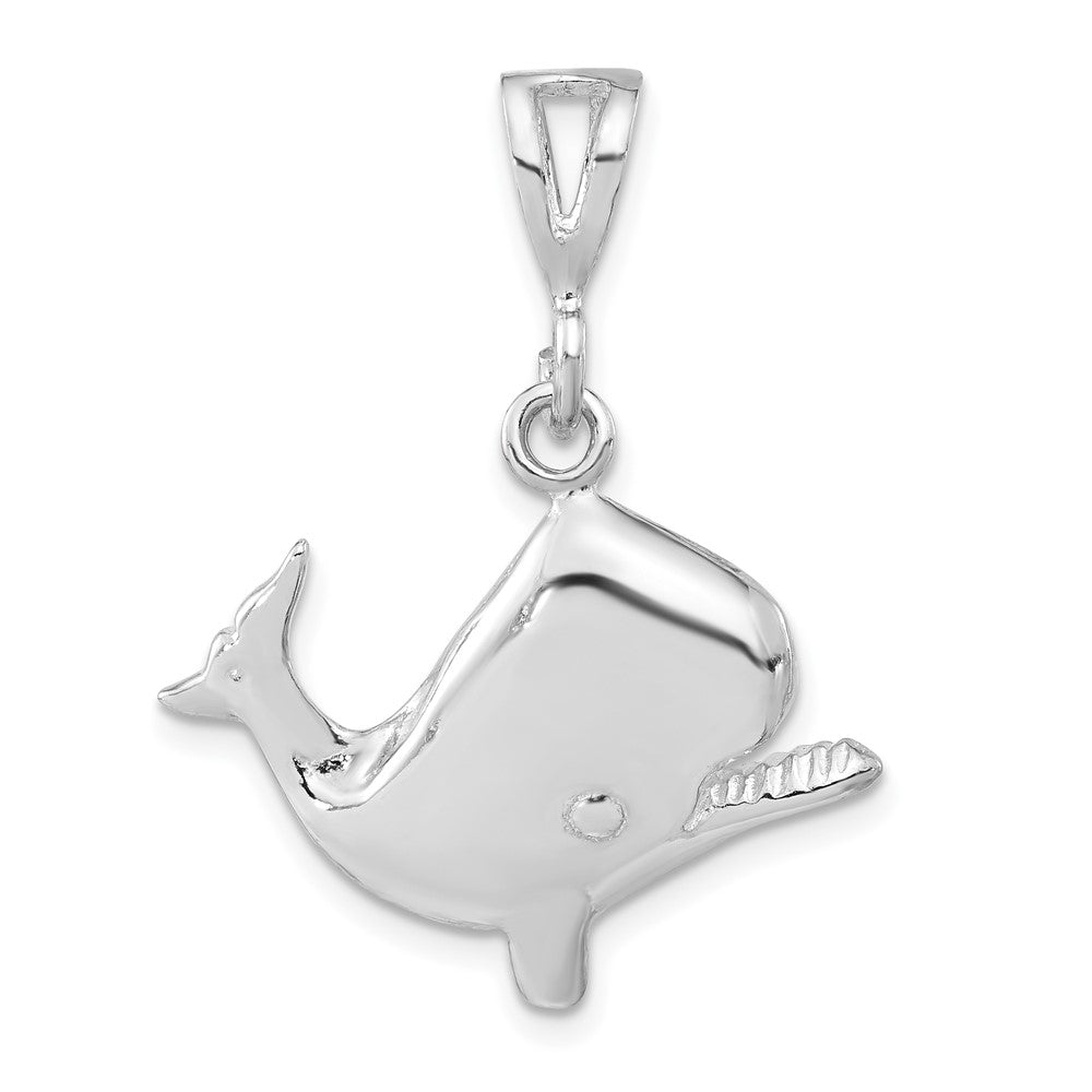 Sterling Silver Polished Whale Pendant