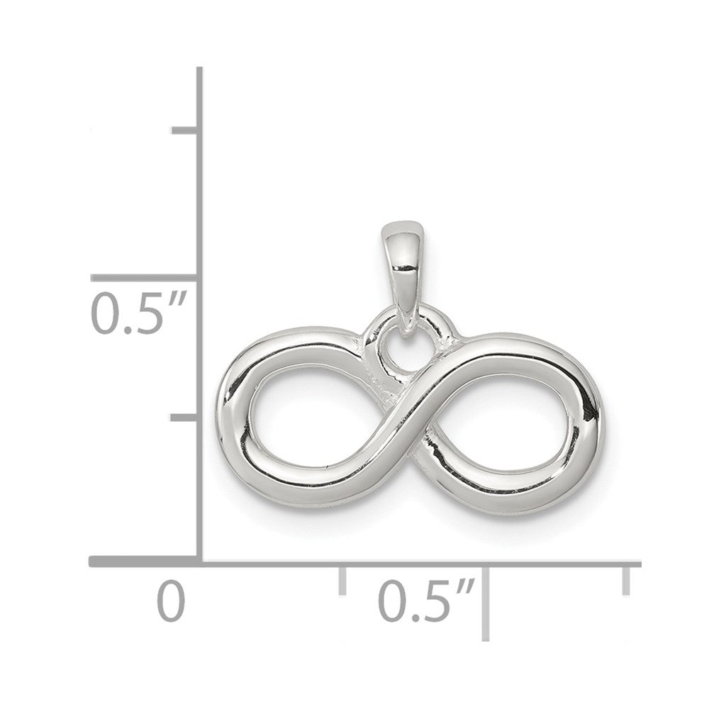 Sterling Silver Polished Infinity Symbol Pendant