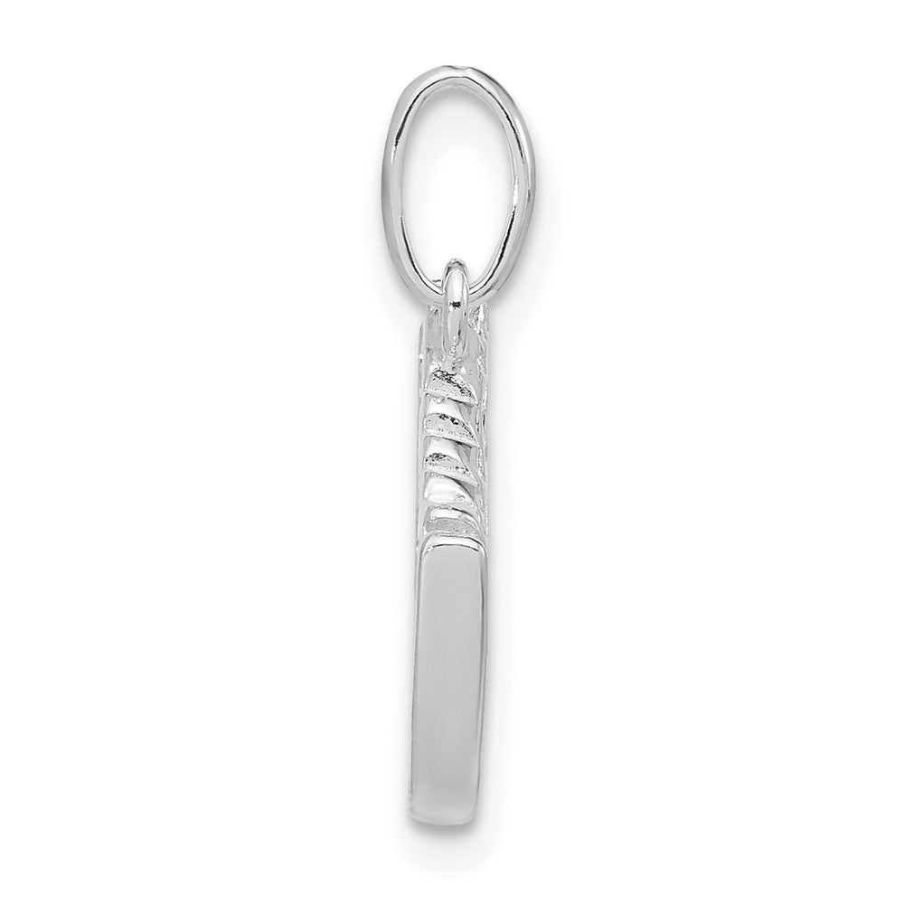 Sterling Silver Polished Ice Skate Charm