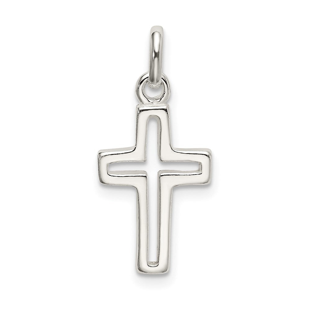 Sterling Silver Cut-out Cross Charm