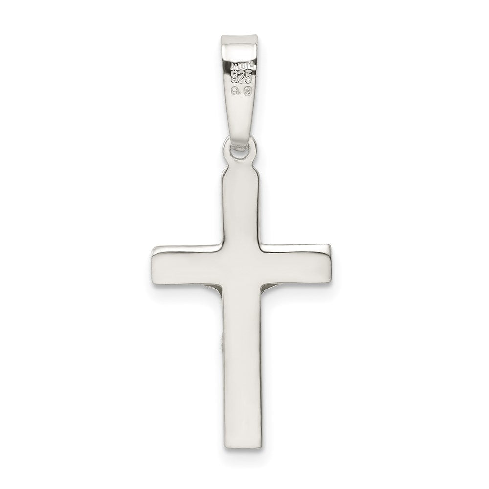 Sterling Silver Polished Crucifix Pendant