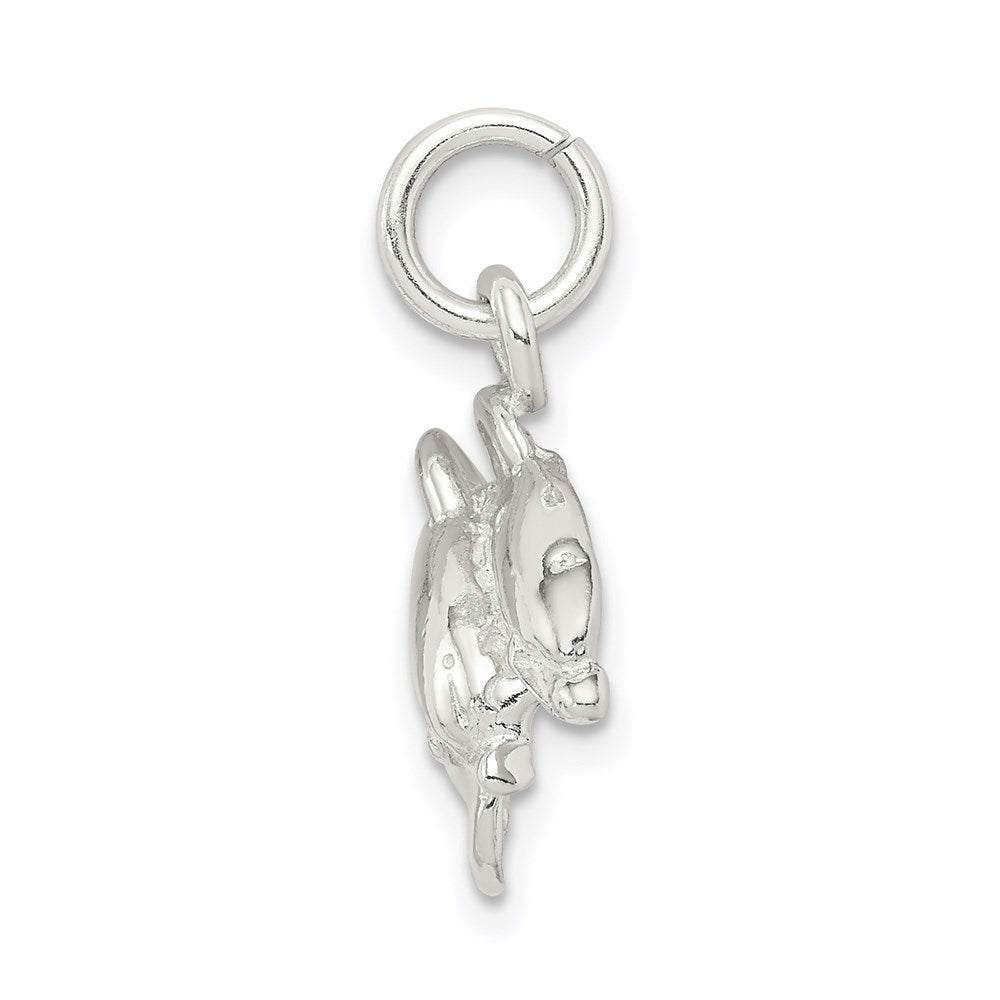 Sterling Silver Dolphins Charm