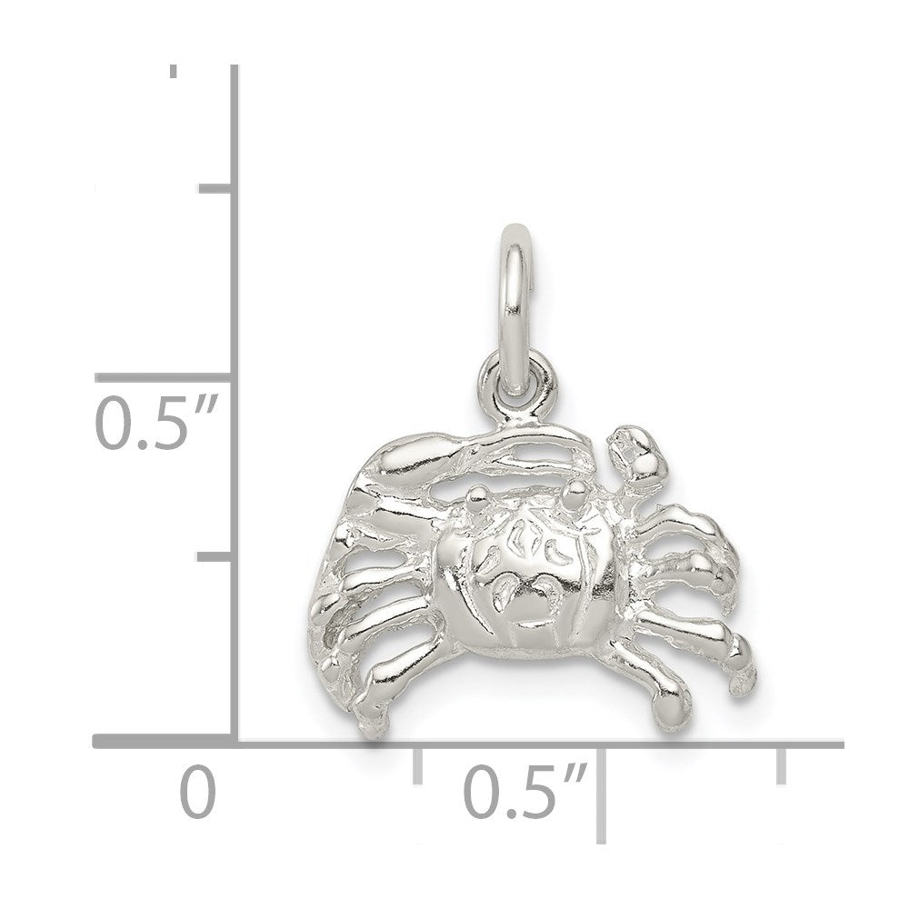 Sterling Silver Crab Charm
