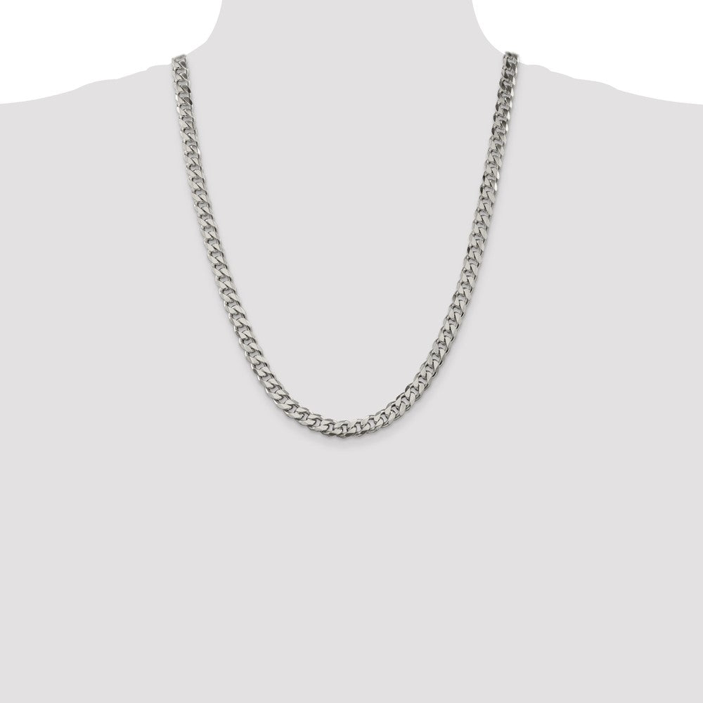 Sterling Silver 8.3mm Curb Chain