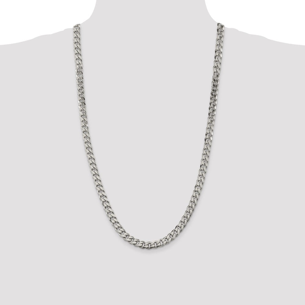 Sterling Silver 8.3mm Curb Chain