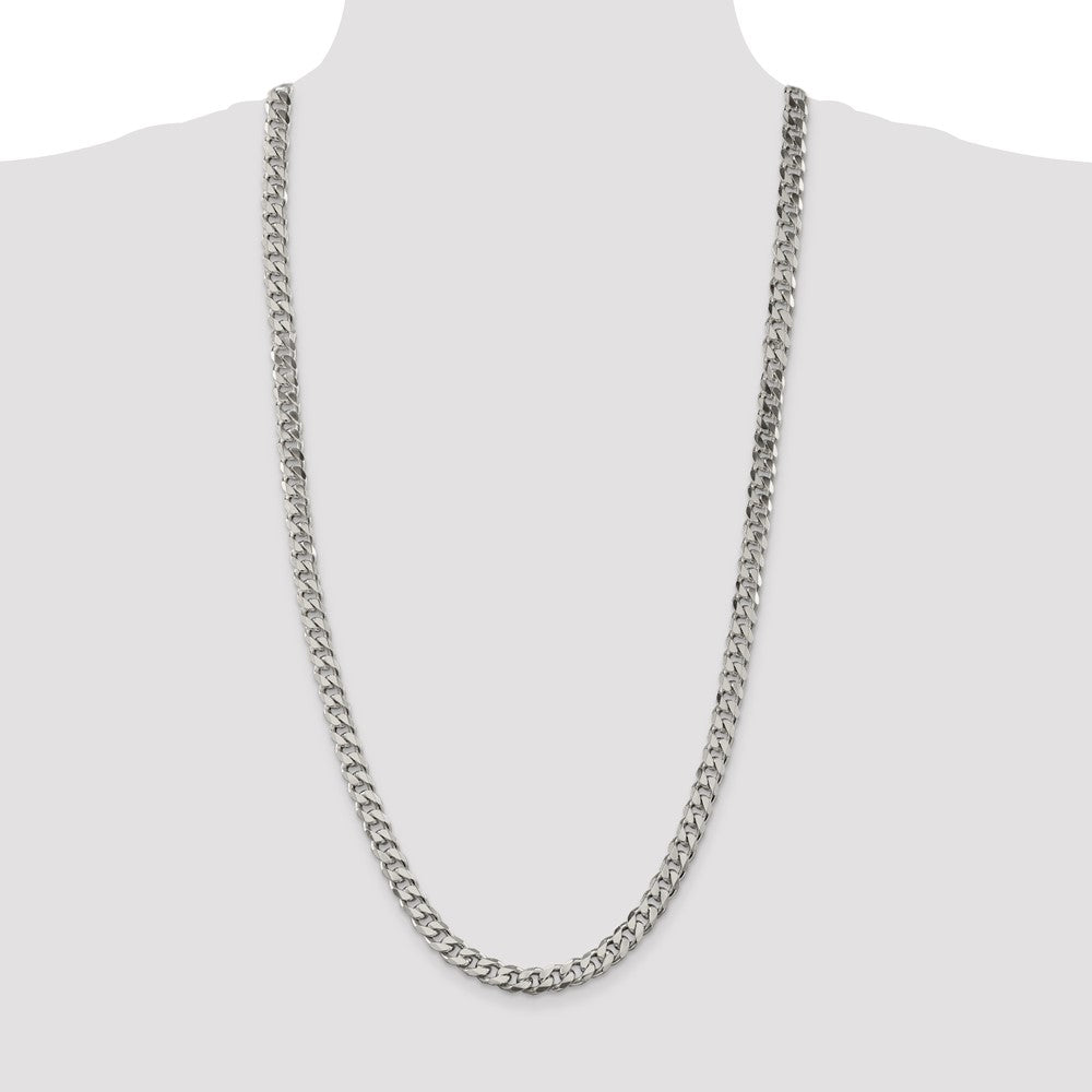 Sterling Silver 8.3mm Curb Chain