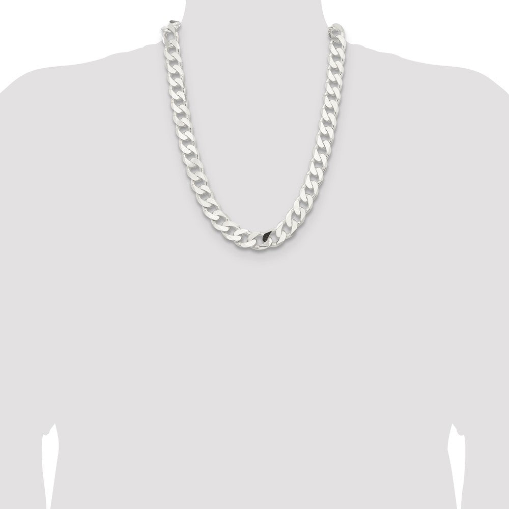 Sterling Silver 14.5mm Curb Chain