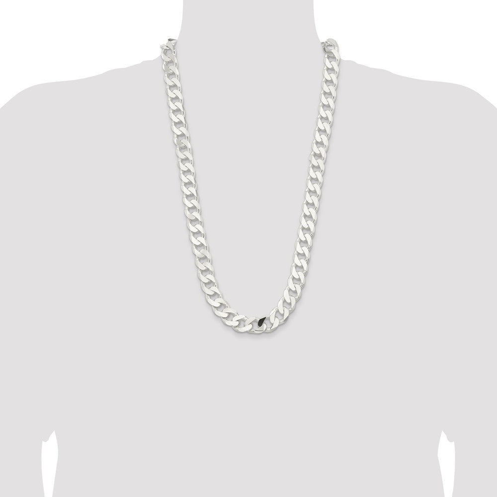 Sterling Silver 14.5mm Curb Chain