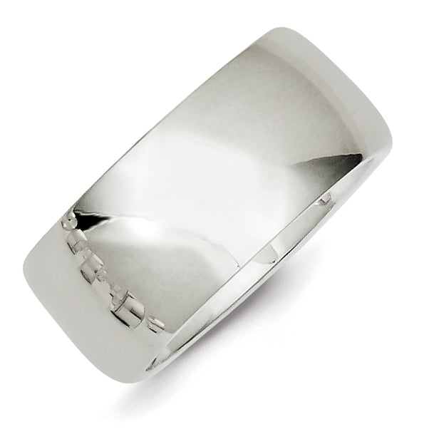 Sterling Silver 10mm Comfort Fit Size 11.5 Band