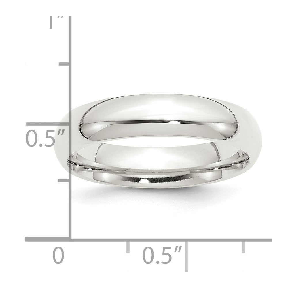 Sterling Silver 5mm Comfort Fit Size 4 Band