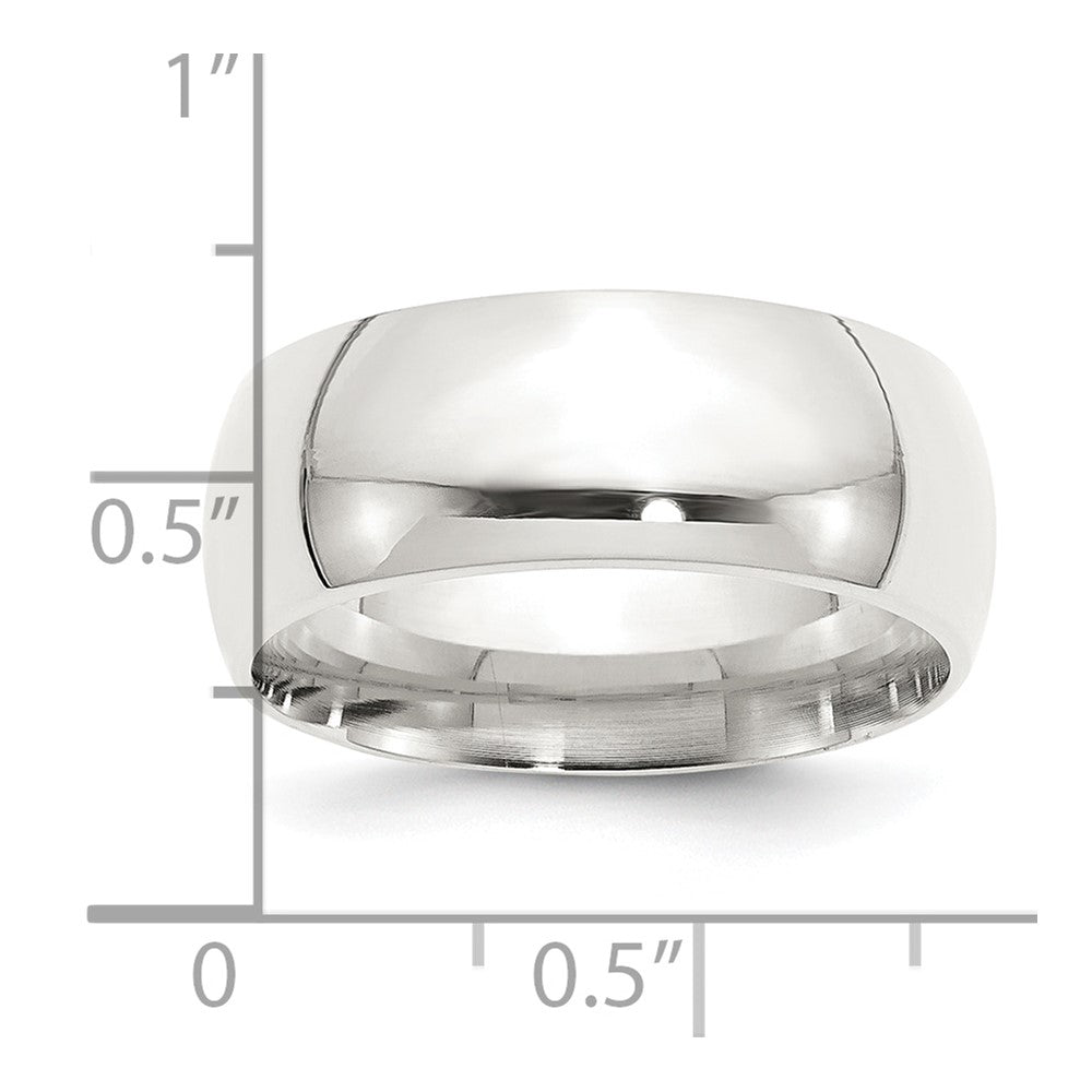 Sterling Silver 9mm Comfort Fit Size 9.5 Band