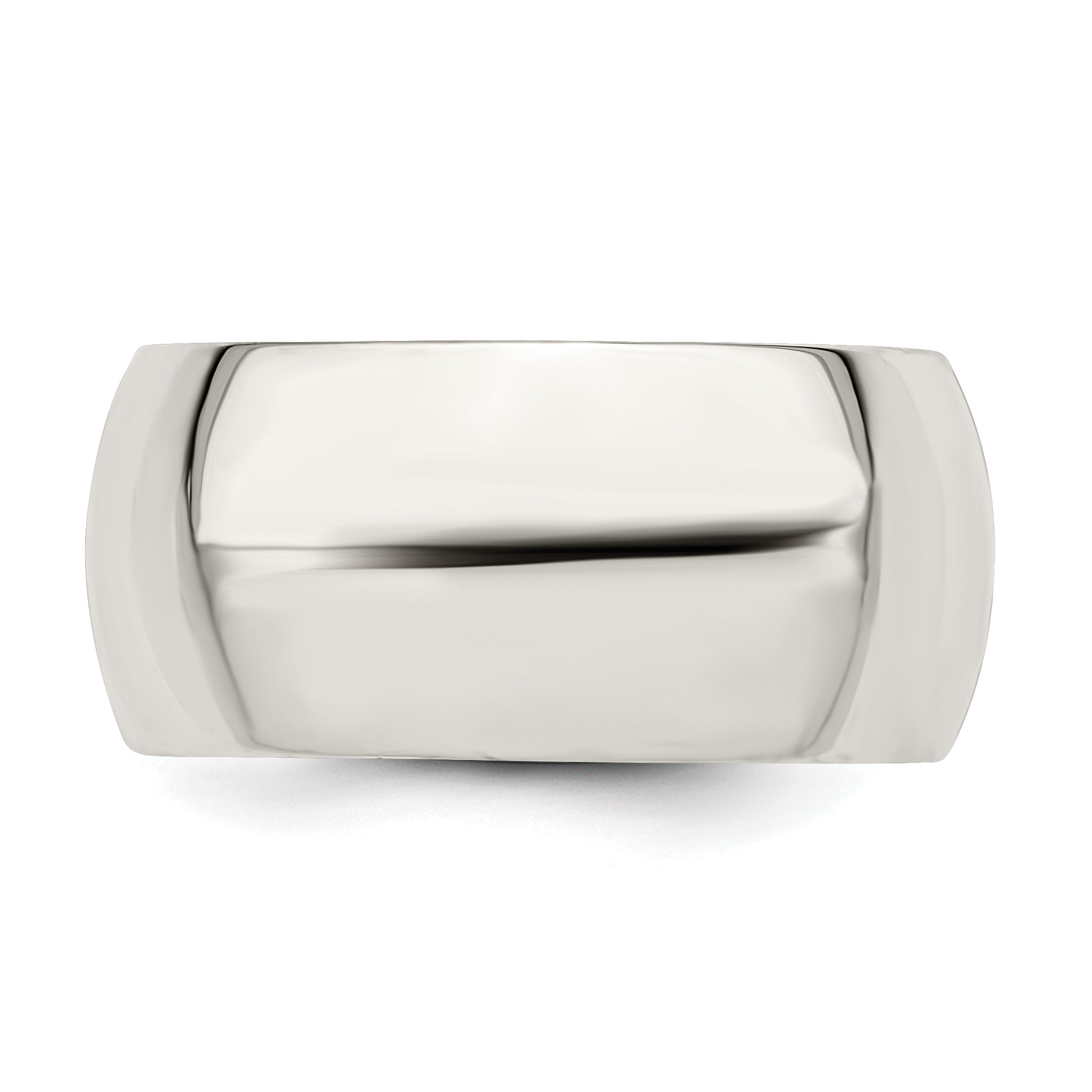Sterling Silver 10mm Comfort Fit Size 11.5 Band