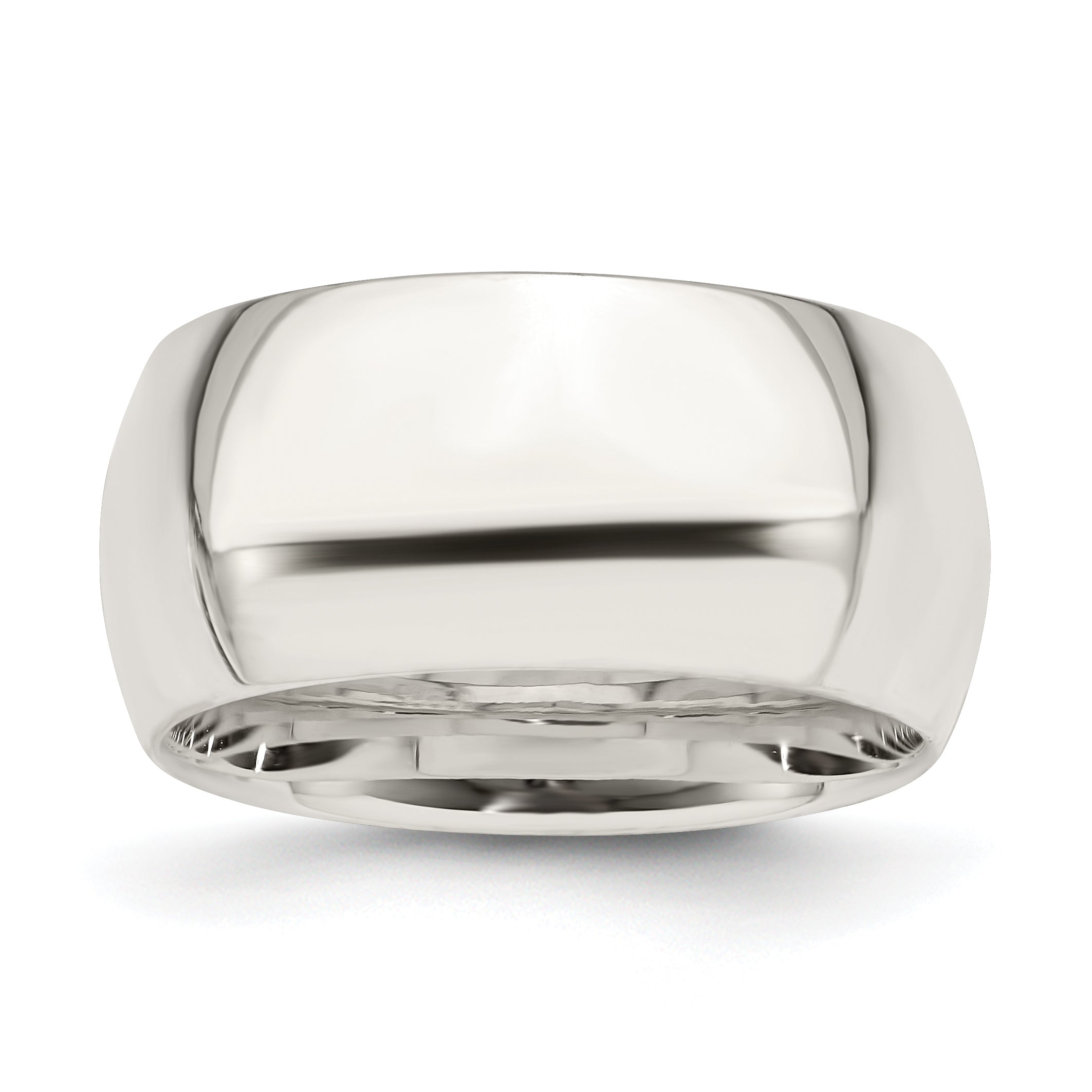 Sterling Silver 10mm Comfort Fit Size 11.5 Band