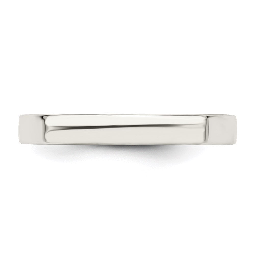 Sterling Silver 3mm Comfort Fit Flat Size 12.5 Band