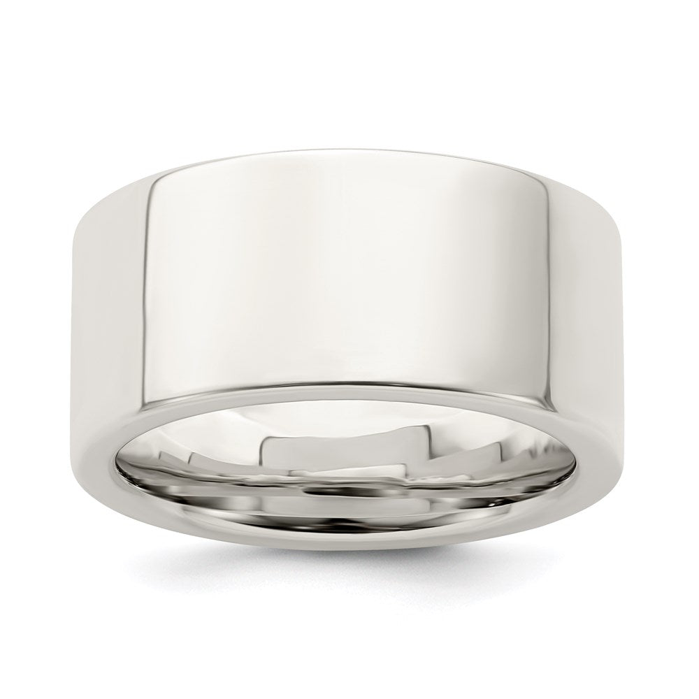 Sterling Silver 10mm Comfort Fit Flat Size 4.5 Band