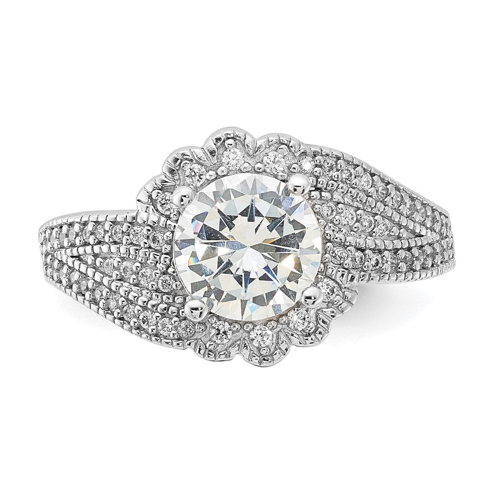 Cheryl M Sterling Silver 100-Facet CZ Ring