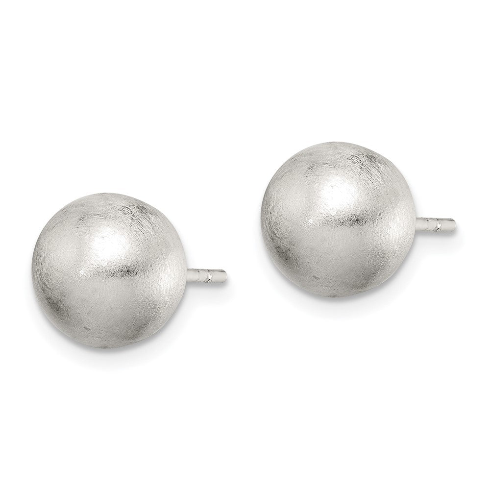 Sterling Silver Polished 9mm Laser-cut Post Earrings