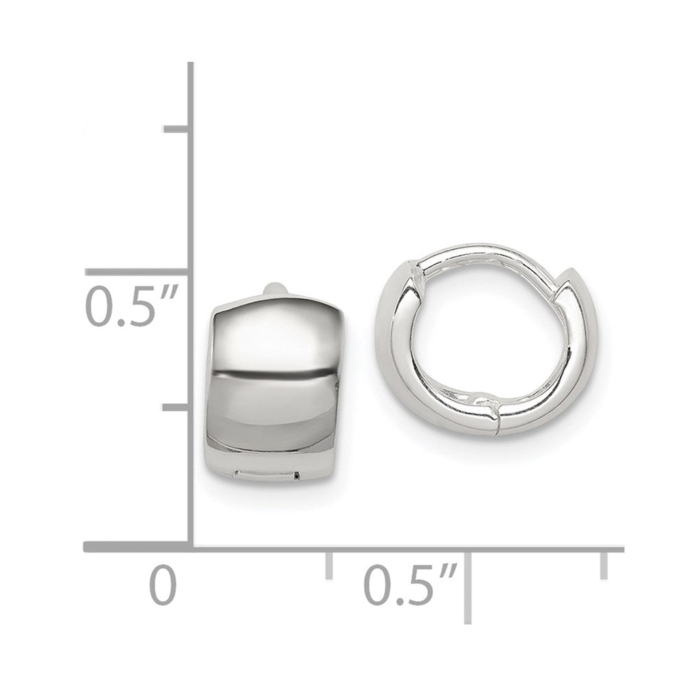 Sterling Silver Hinged Hoop Earrings