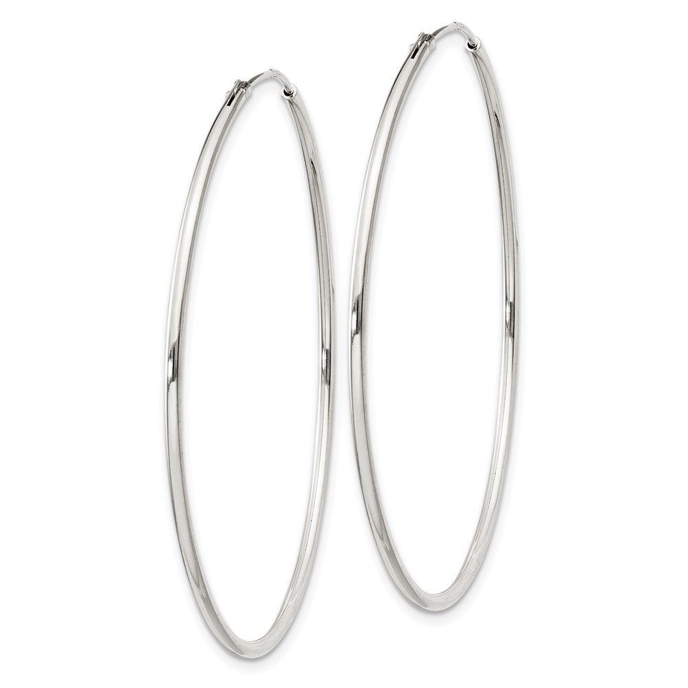 Sterling Silver 1.3mm Hoop Earrings