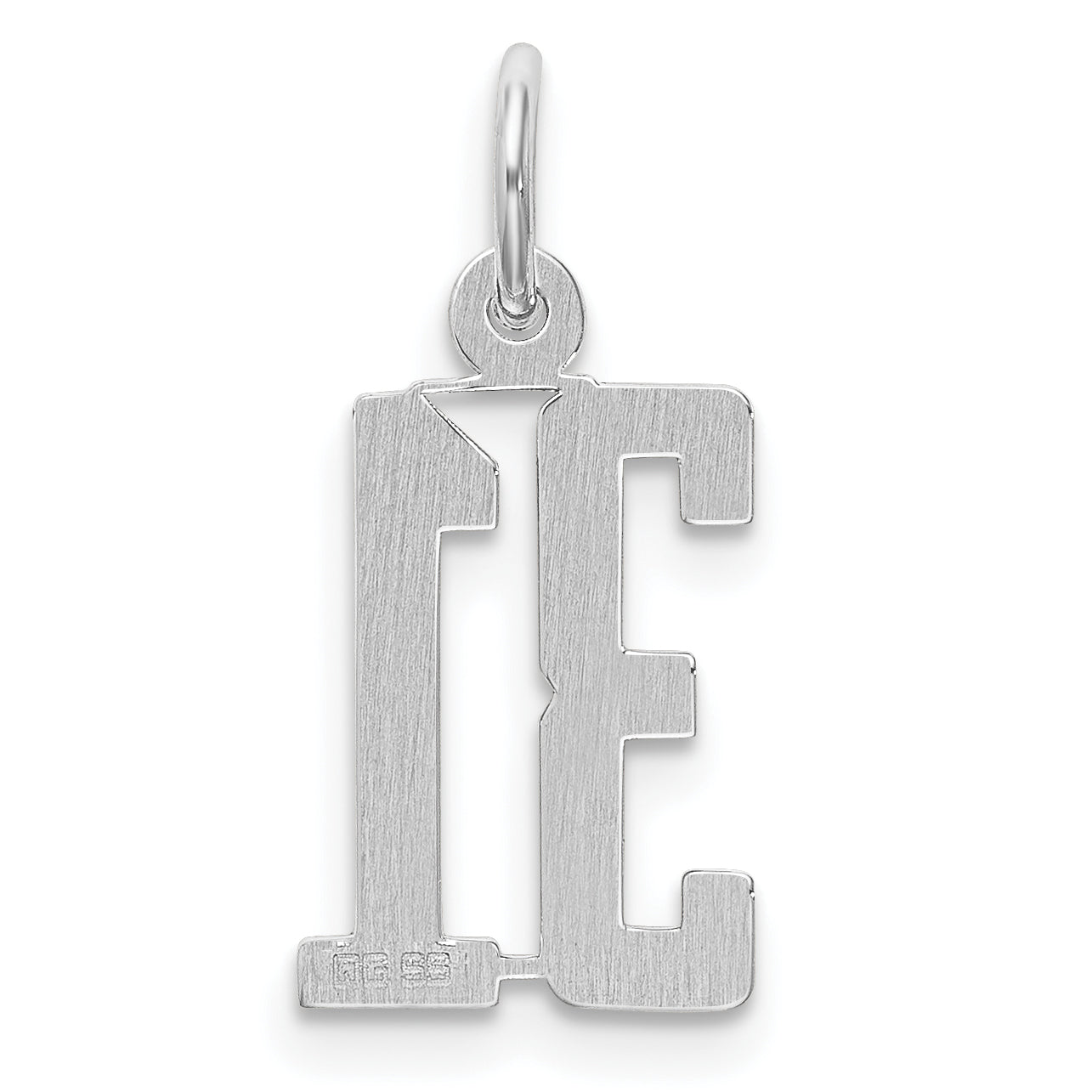 Sterling Silver/Rhodium-plated Elongated Number 31 Charm
