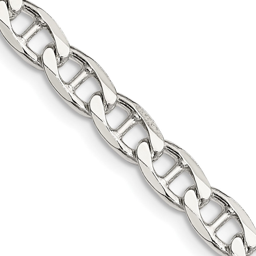 Sterling Silver 5.7mm D/C Flat Anchor Curb Chain