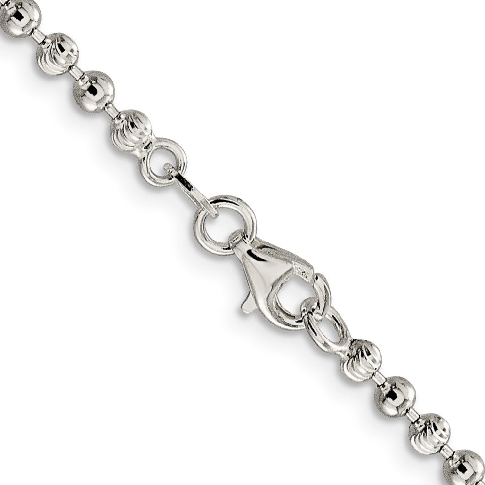 Sterling Silver 3mm Fancy Beaded Chain