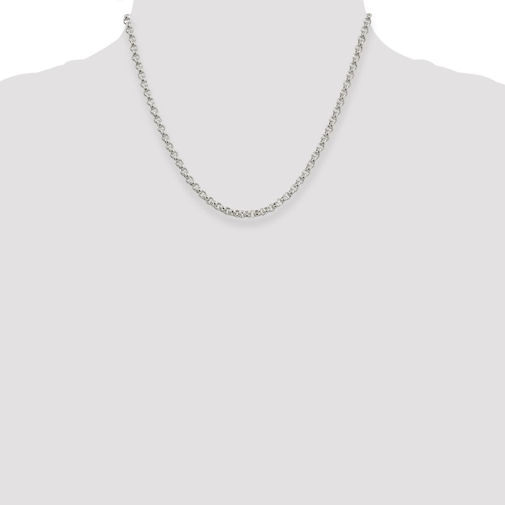 Sterling Silver 3mm Square Spiga Chain