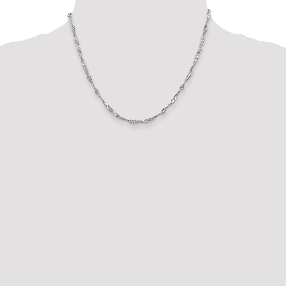 Sterling Silver 3mm Singapore Chain