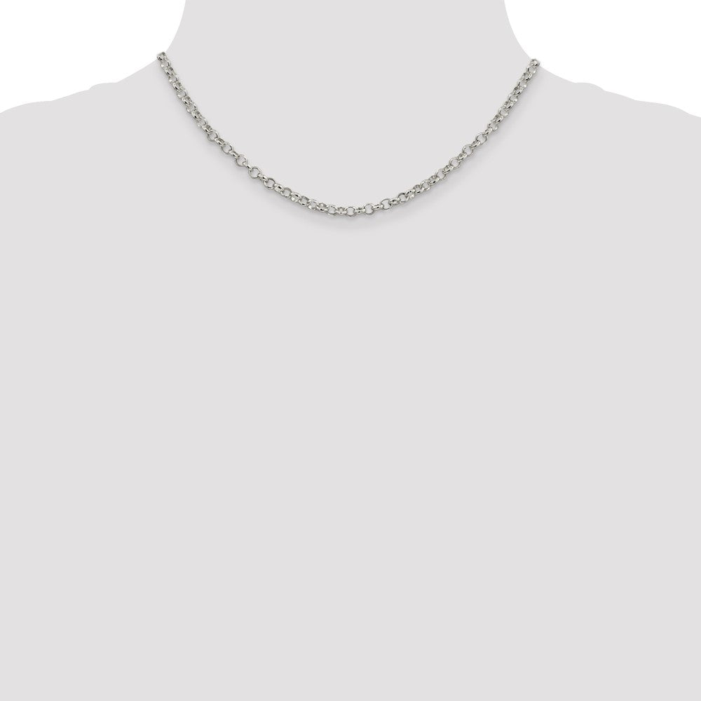Sterling Silver 4mm Rolo Chain