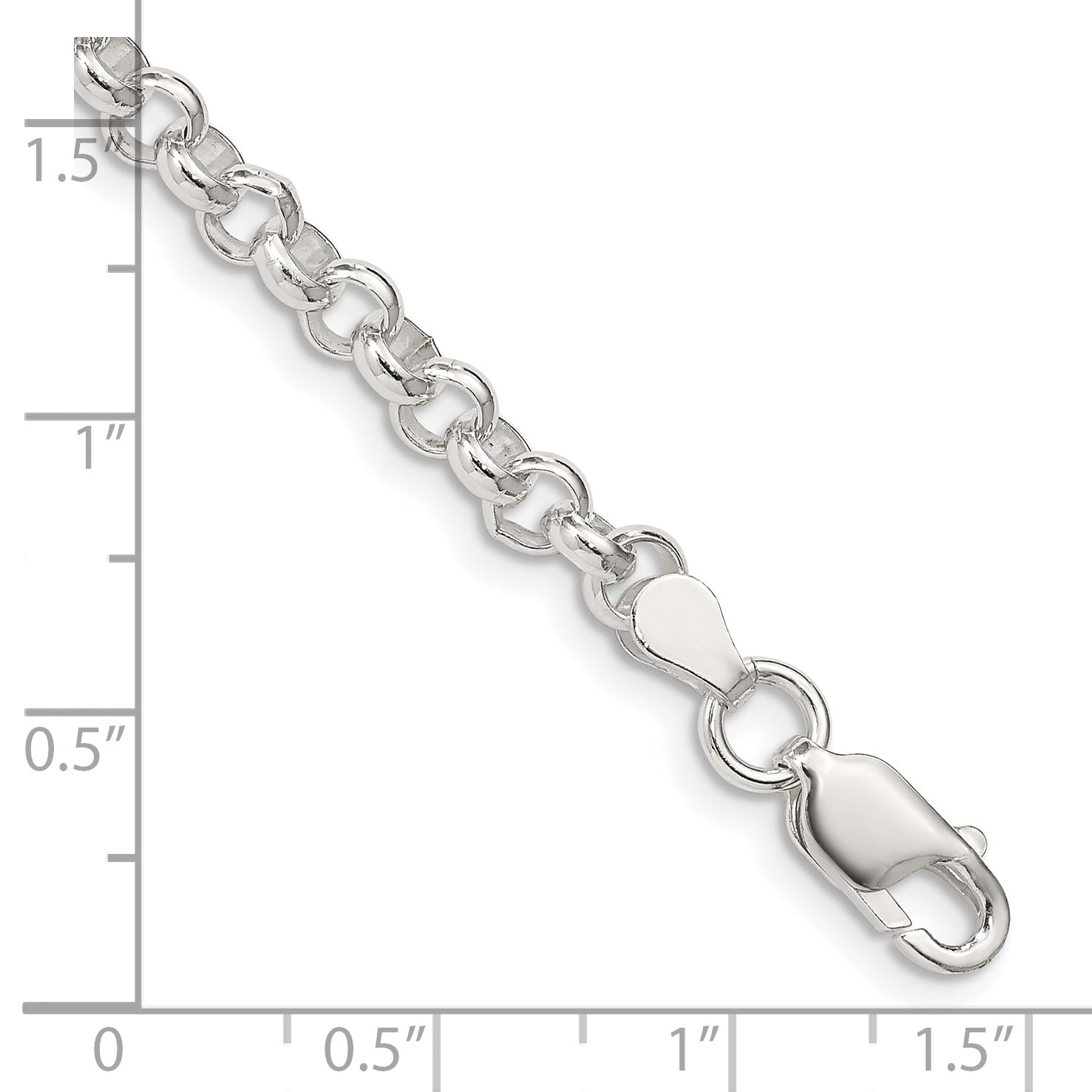 Sterling Silver 4.75mm Rolo Bracelet