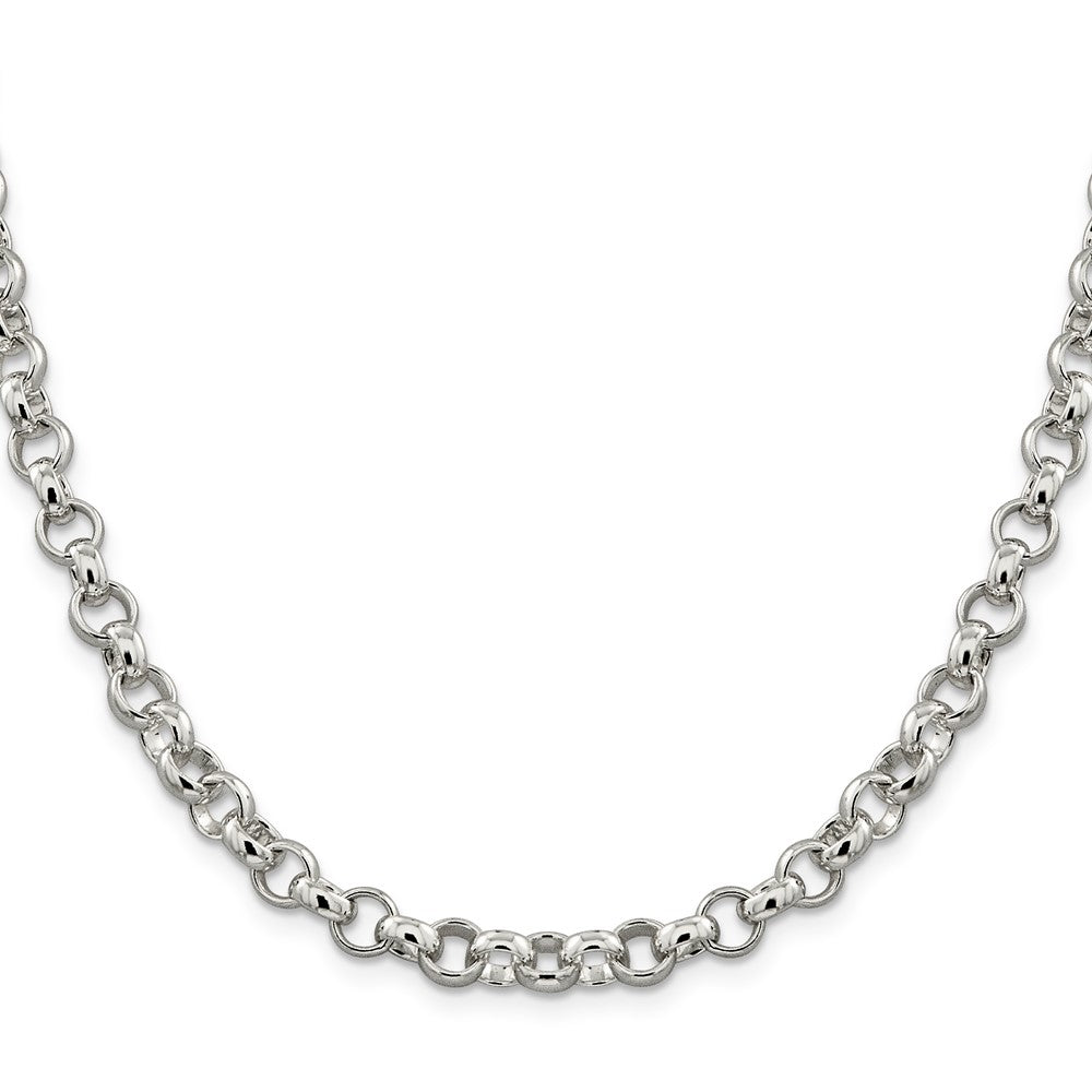 Sterling Silver 6.75mm Rolo Chain