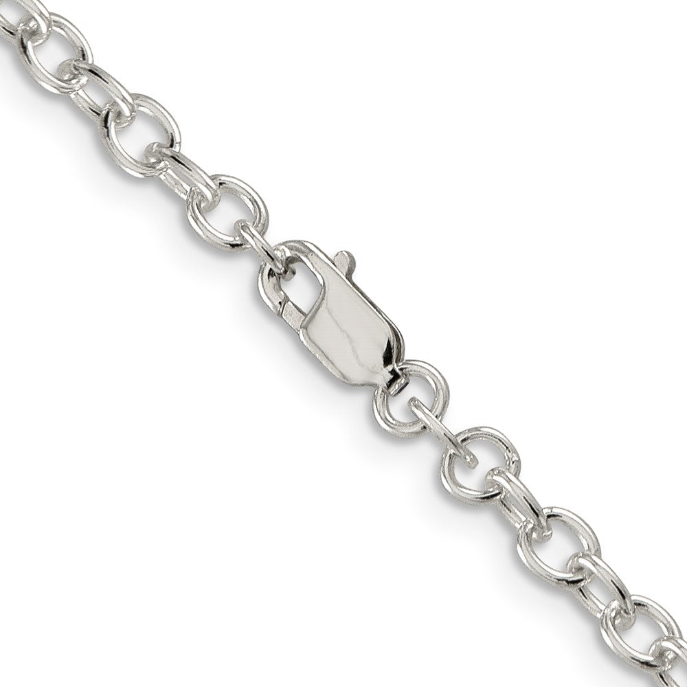 Sterling Silver 3.75mm Oval Cable Chain